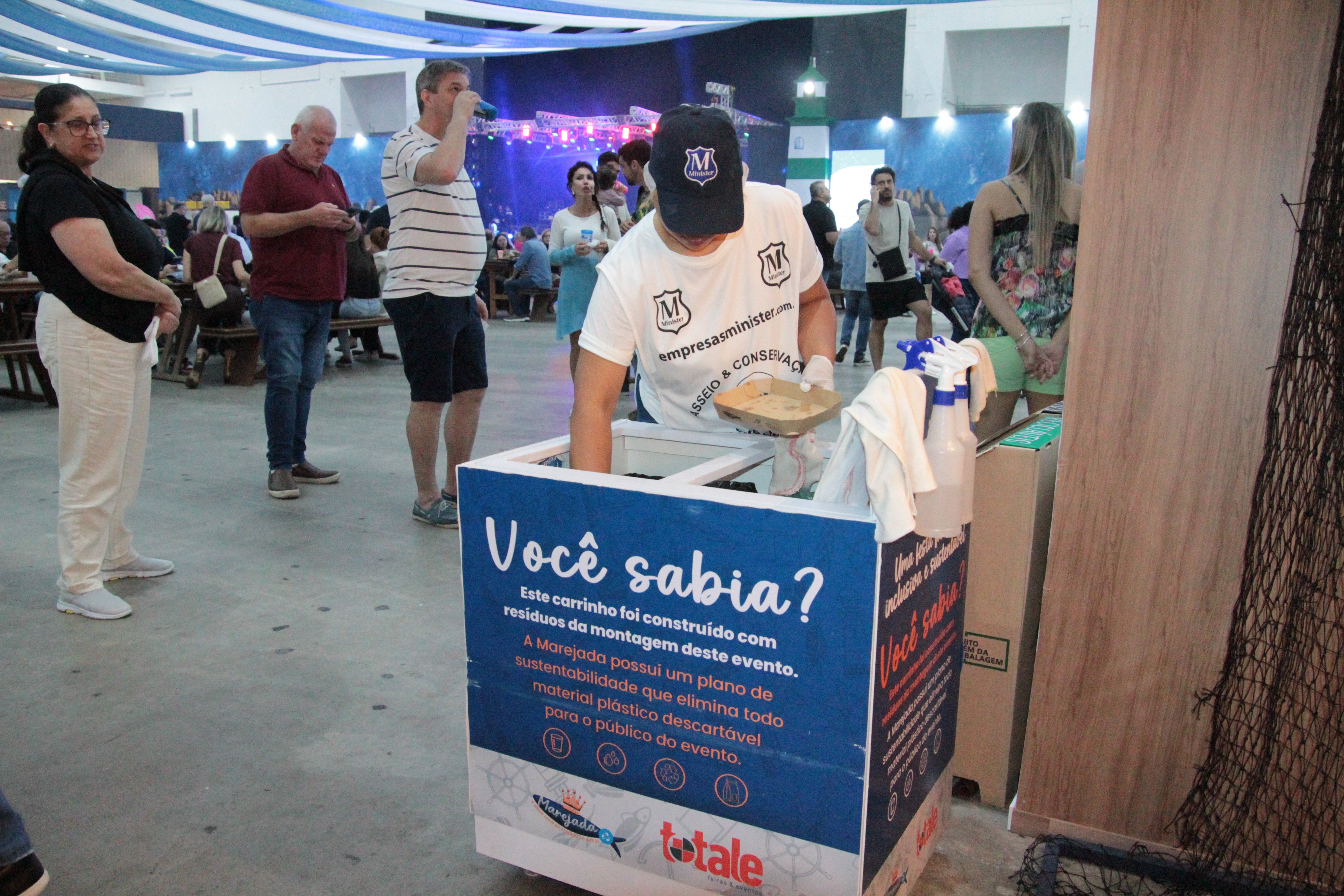 Mais de uma tonelada de resíduos foram reciclados durante a 35ª Marejada