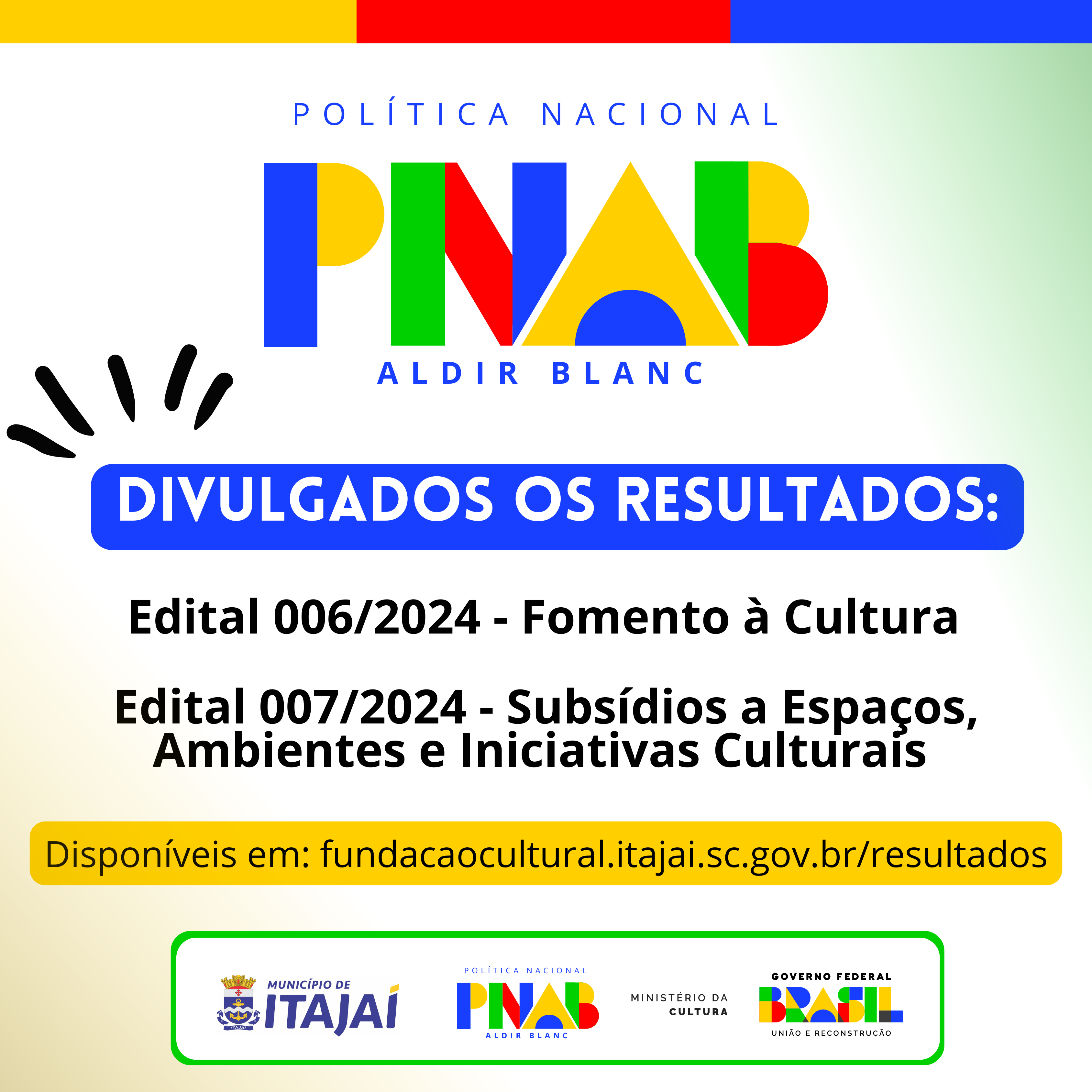 Divulgado o resultado dos editais de fomento e subsídio para manutenção da PNAB