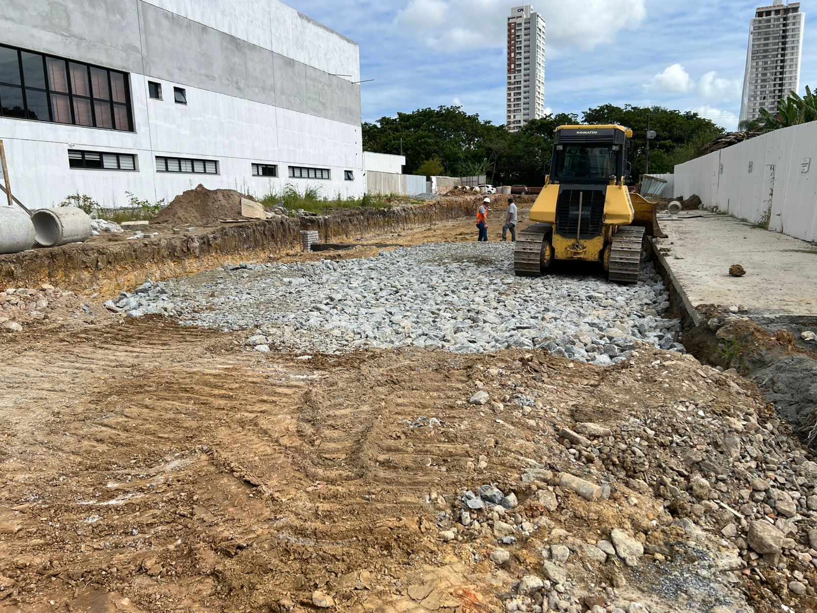 Município de Itajaí retoma obras no binário da Praia Brava