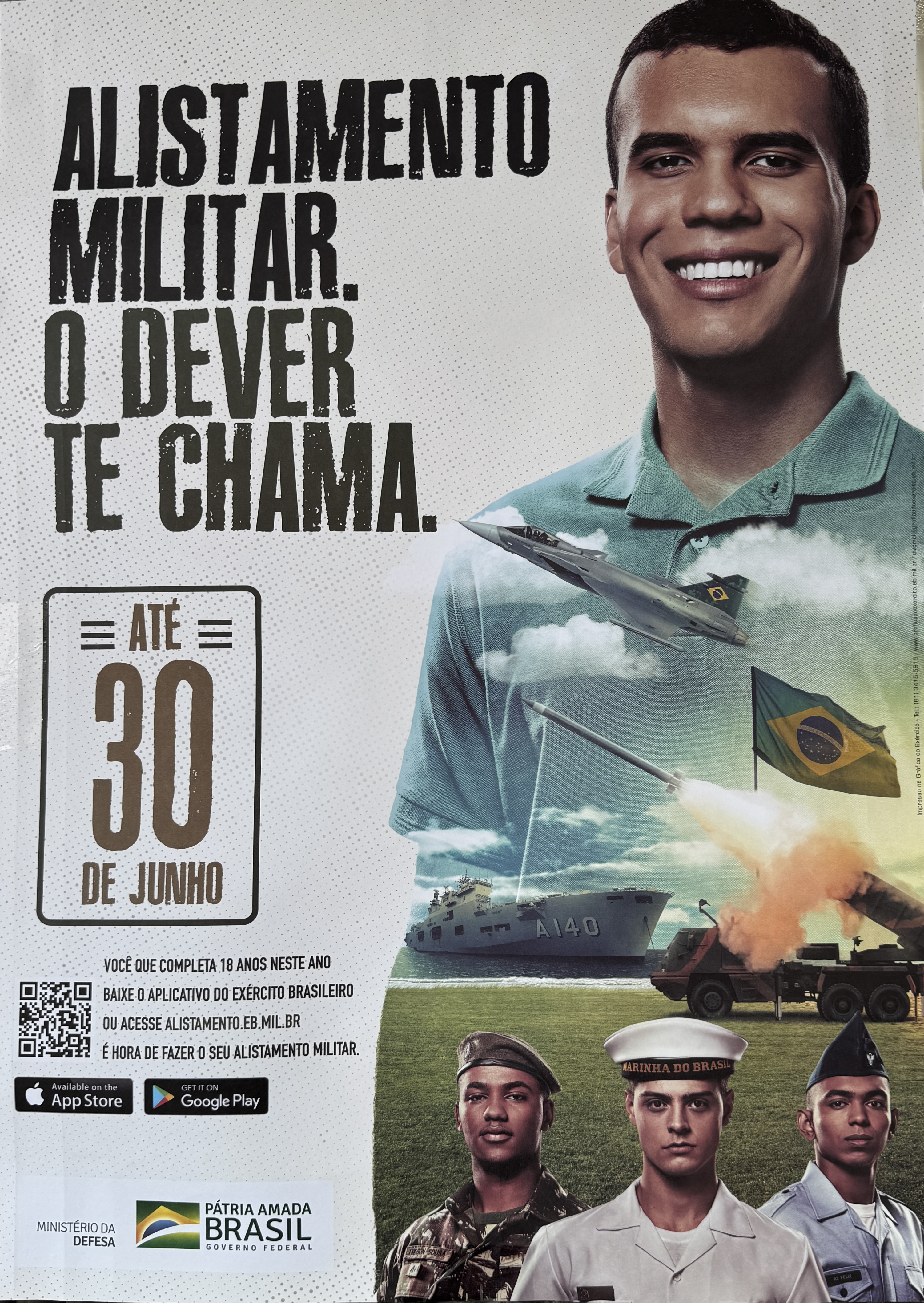 Período de alistamento militar está aberto até fim de junho